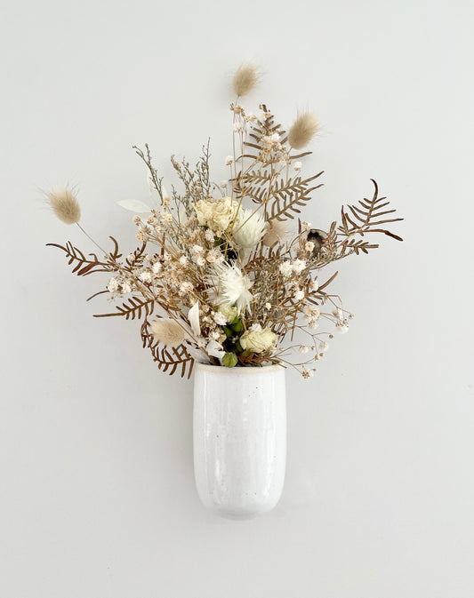 Wall Vase with Farmhouse Botanics Bouquet 02