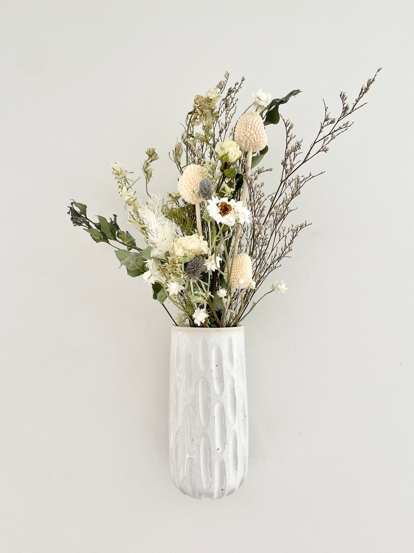 Wall Vase with Farmhouse Botanics Bouquet 04