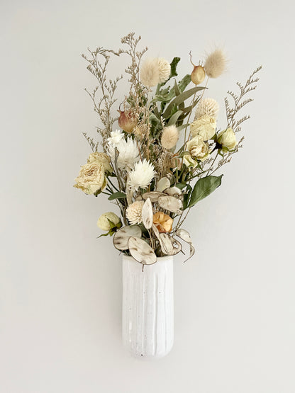 Wall Vase with Farmhouse Botanics Bouquet 09